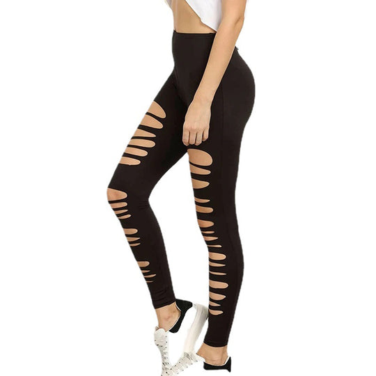 Damen Leggings mit raffiniertem Cut-Out Design EB