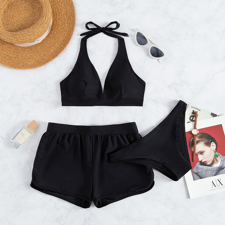 Damen moderner Bikini-Set mit verstellbaren Trägern und sportlichem Schnitt EB