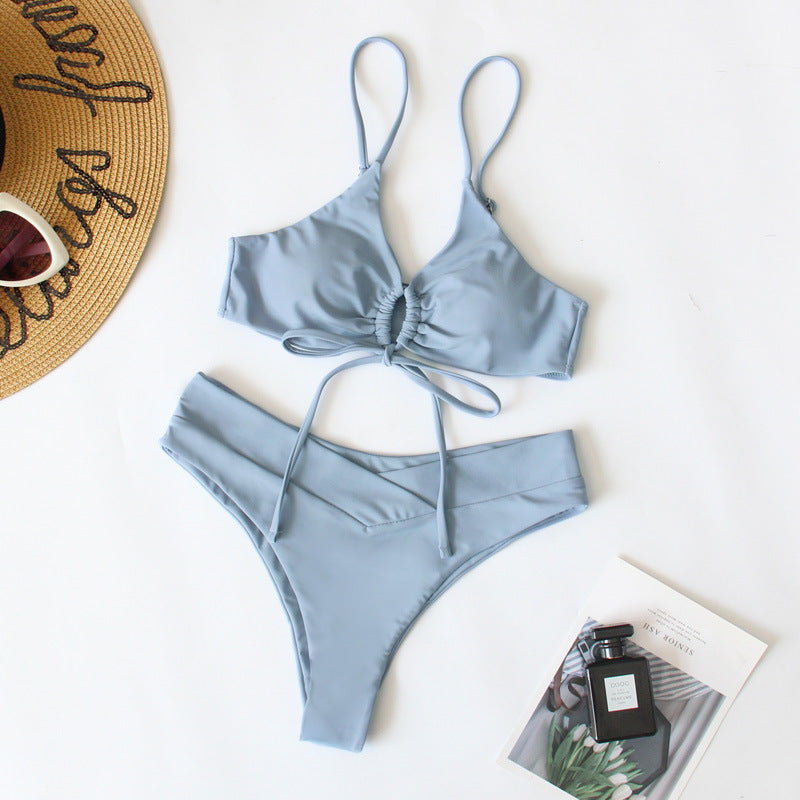 Damen Sportives Bikini-Set mit verstellbaren Trägern EB