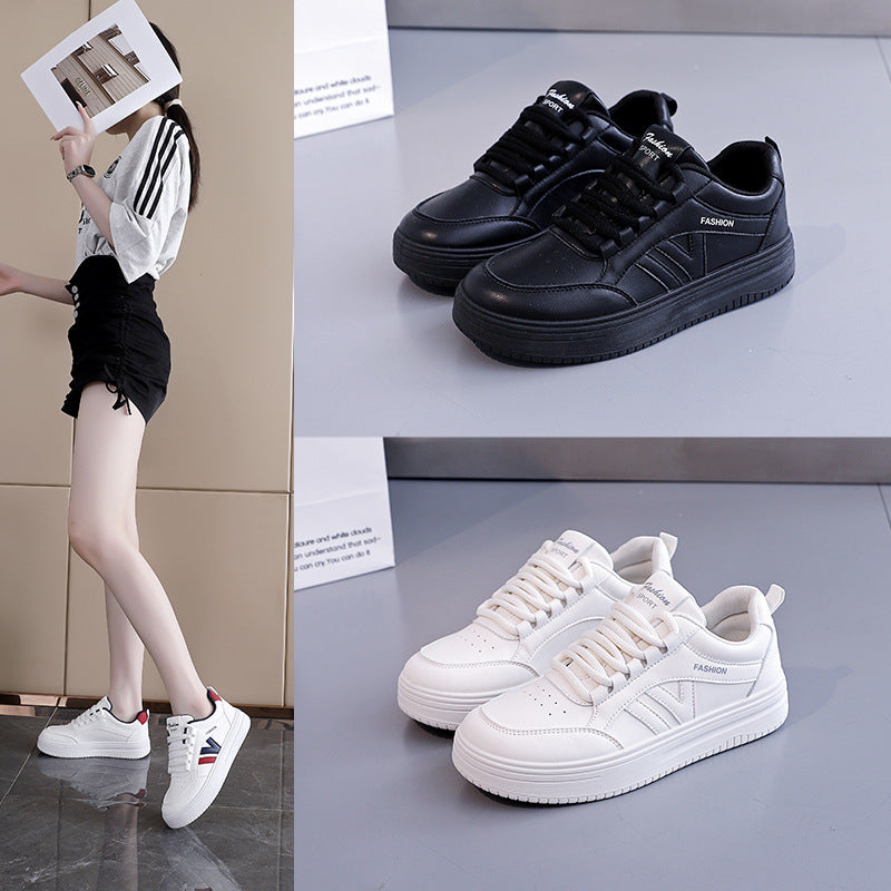 Damen Sportliche Sneaker mit modischem Design und dicker Sohle EB