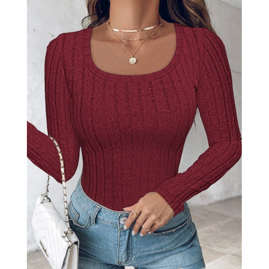 Damen Langarmshirt mit strukturiertem Design EB