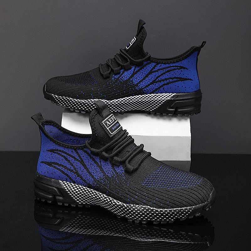 Damen Sportliche Lauf-Sneakers mit modernem Strickdesign EB