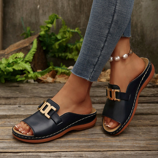 Damen Komfortable Slide Sandalen EB