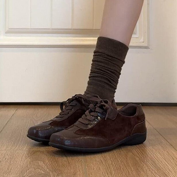 Damen modische Freizeitschuhe mit elegantem Schnürsystem EB
