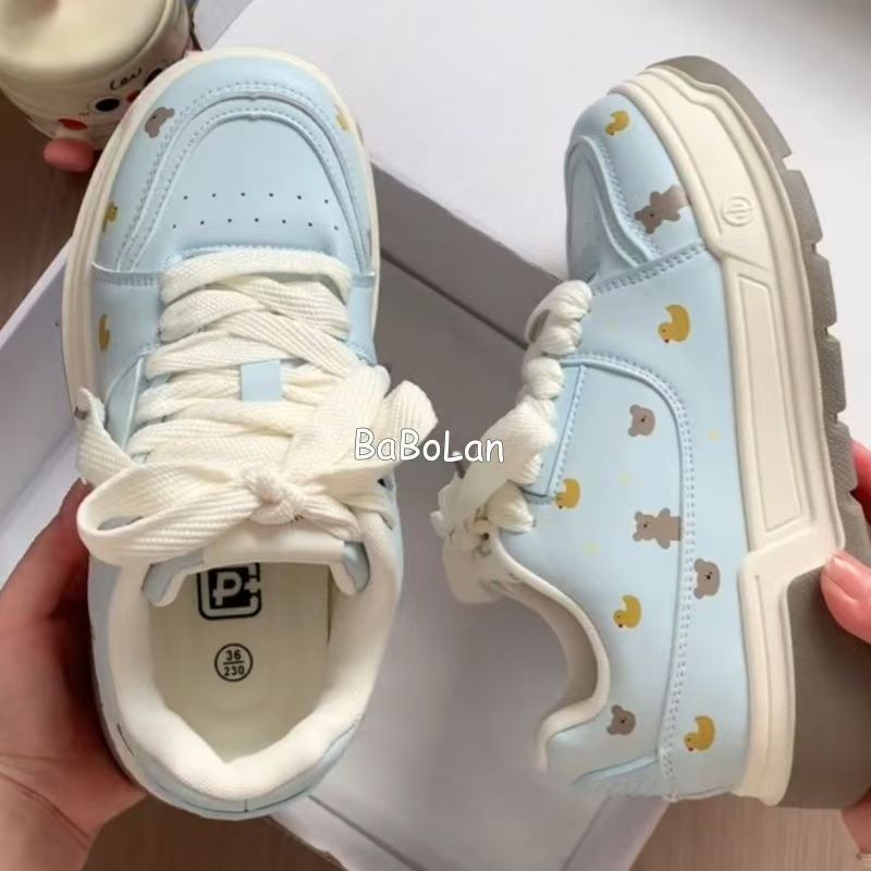 Damen Sneaker mit tierischen Motiven und bequemer Dämpfung EB
