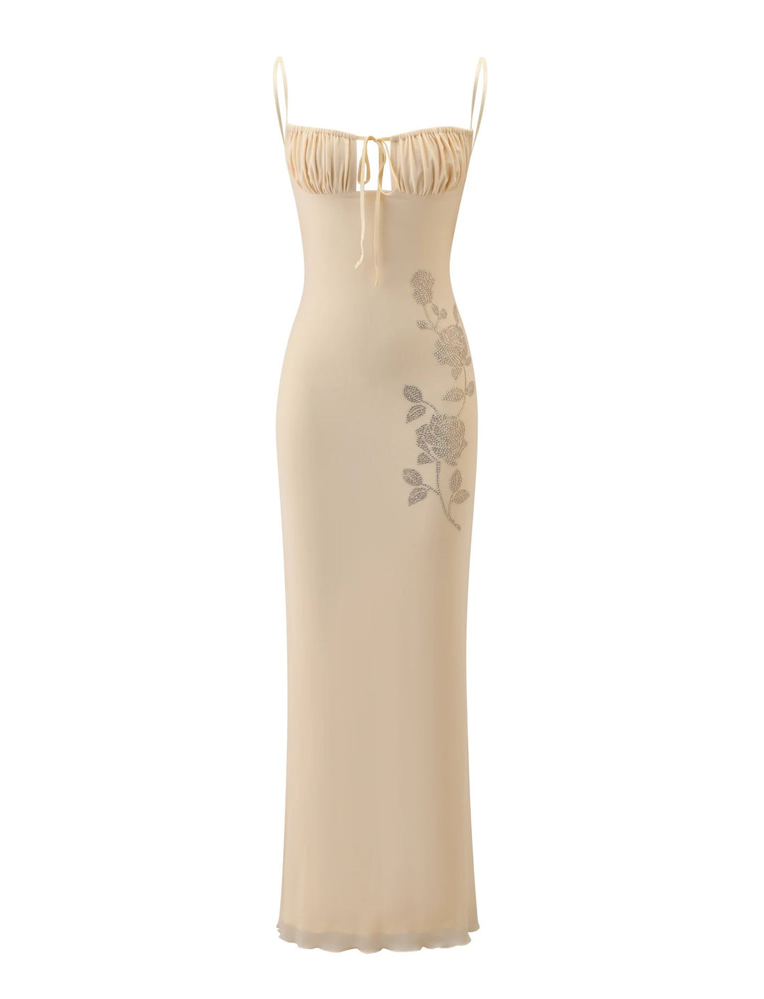 Damen Elegantes Maxi-Kleid mit Spitzendetails und raffiniertem Schnitt EB