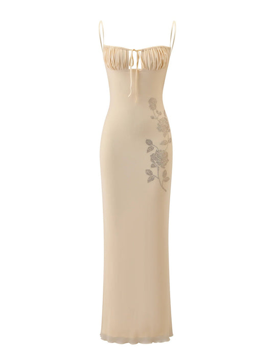 Damen Elegantes Maxi-Kleid mit Spitzendetails und raffiniertem Schnitt EB
