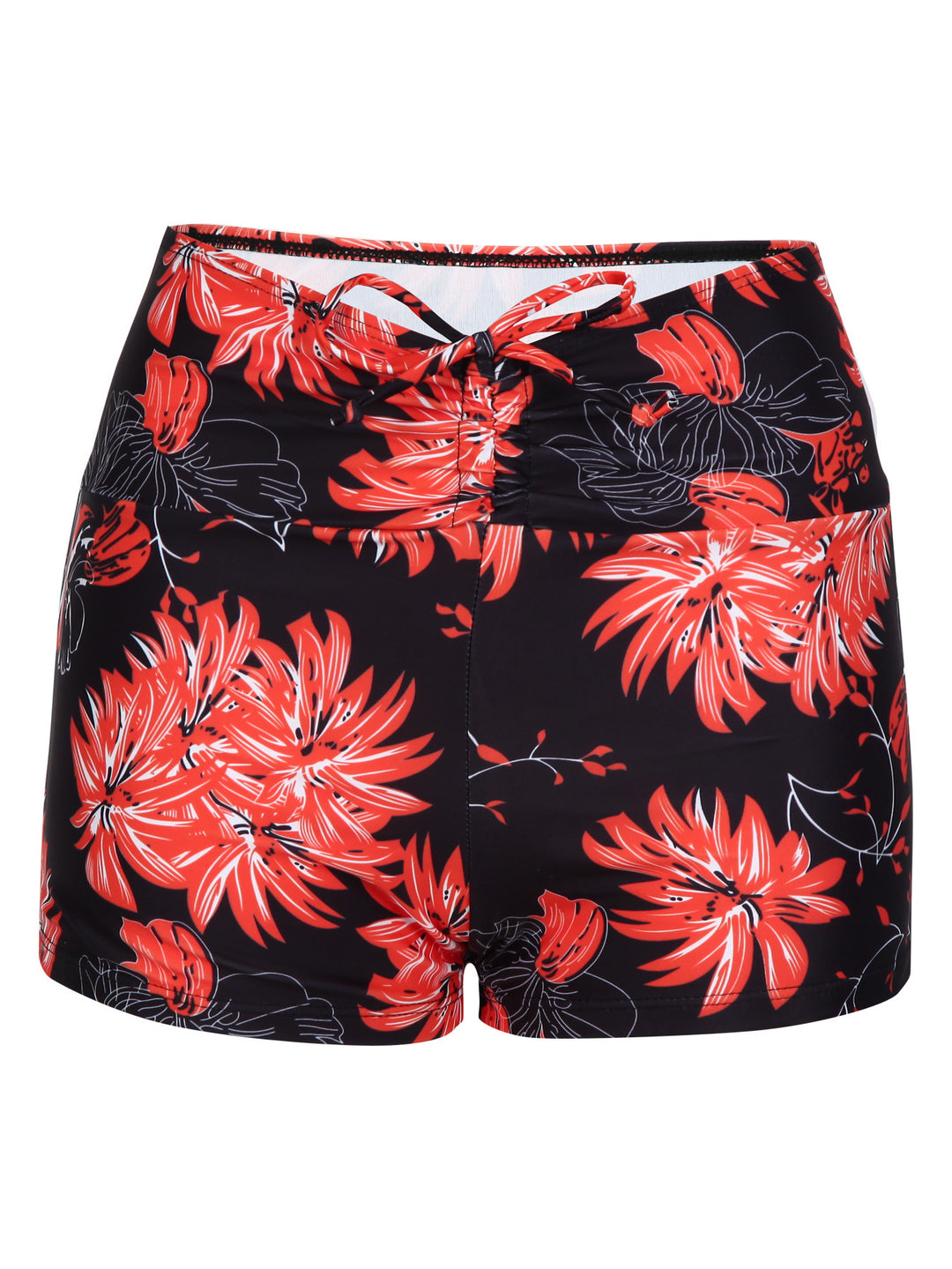 Damen Bikini-Höschen mit hohem Bund und raffinierten Rüschendetails EB