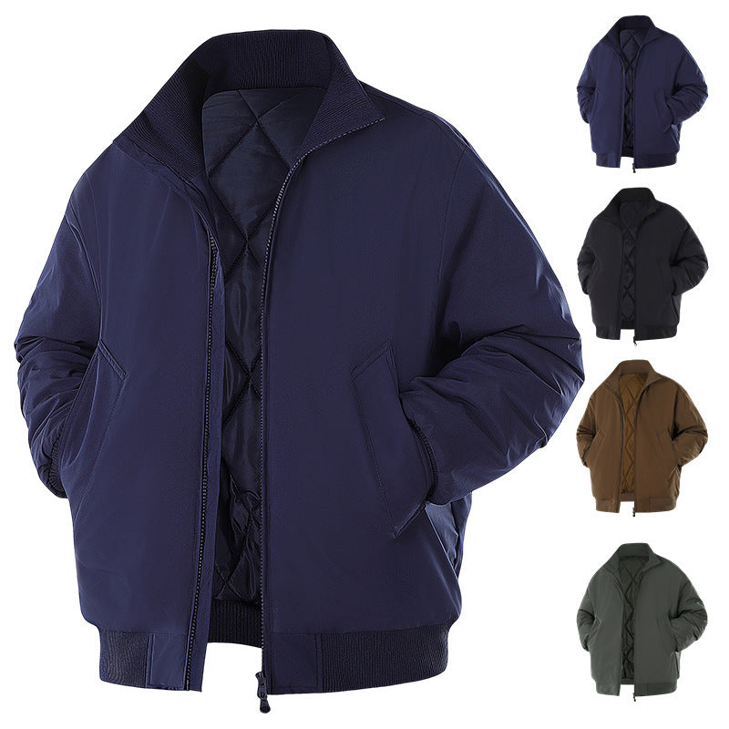 Herren Winterjacke mit warmem Innenfutter und praktischen Taschen EB