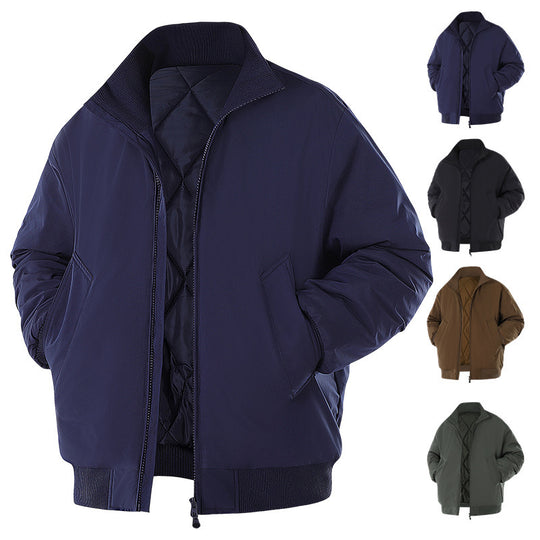 Herren Winterjacke mit warmem Innenfutter und praktischen Taschen EB