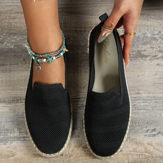 Damen flexible Espadrilles mit luftiger Gitterstruktur EB