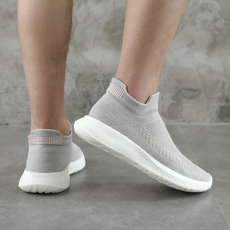 Damen bequeme und atmungsaktive Slip-On Sneakers mit flexiblem Sohlenprofil EB