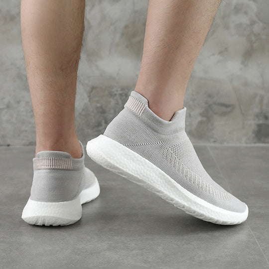 Damen bequeme und atmungsaktive Slip-On Sneakers mit flexiblem Sohlenprofil EB