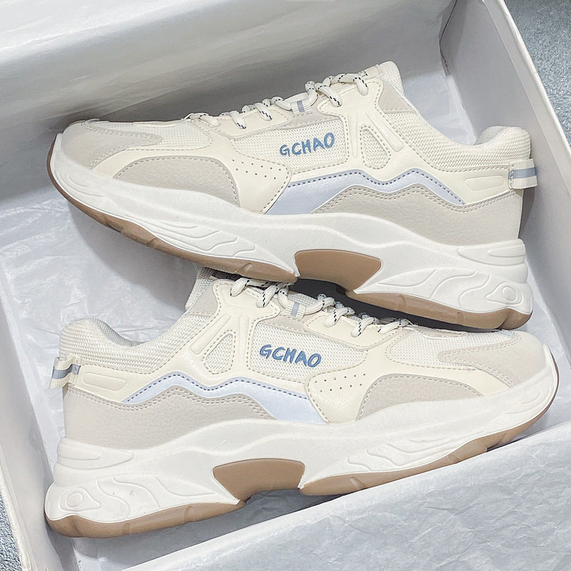 Damen Sportliche Sneakers mit atmungsaktiver Oberflächenstruktur EB