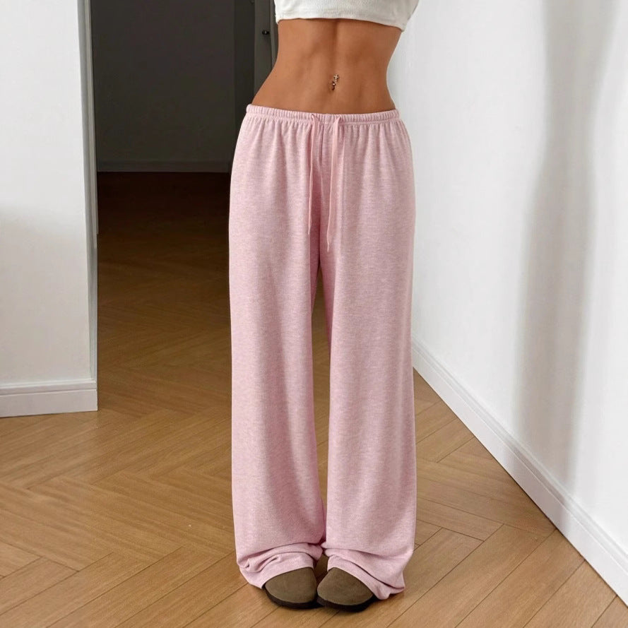 Damen weit geschnittene Freizeit-Hose mit bequemer Taille EB