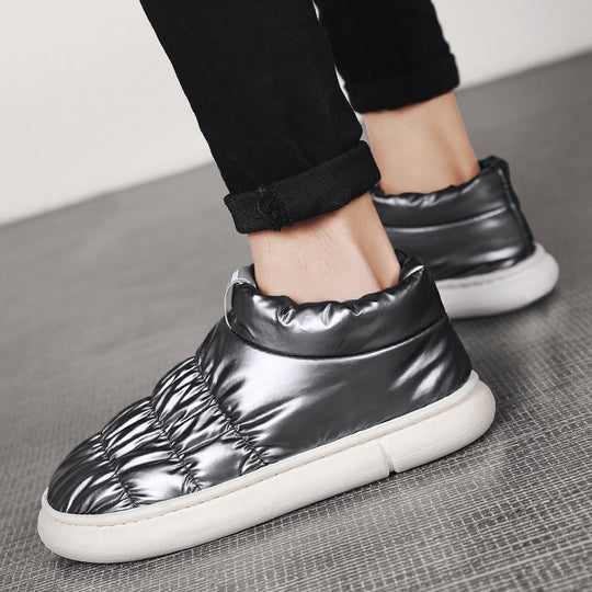 Damen Puff-Sneaker mit hohem Kragen und rutschfester Sohle EB