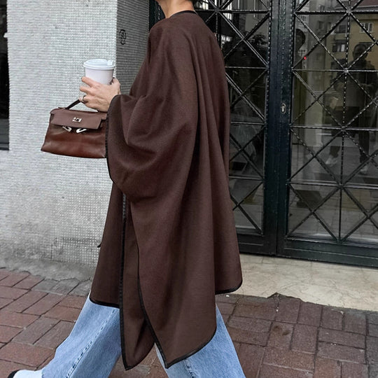 Damen versatile Wolle Cape EB