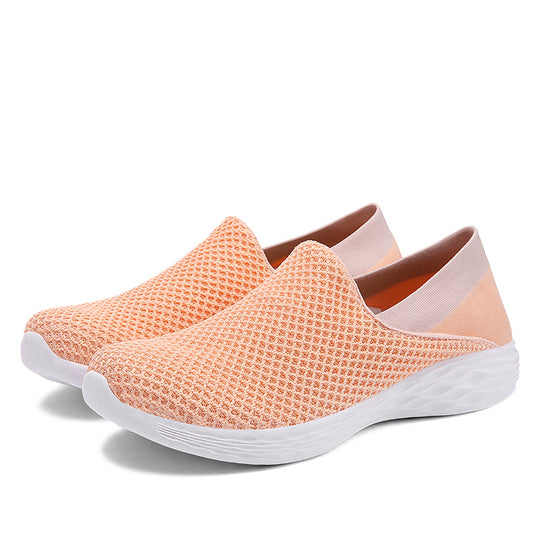 Damen atmungsaktive Slip-On Sneakers mit flexiblem Sohlendesign EB
