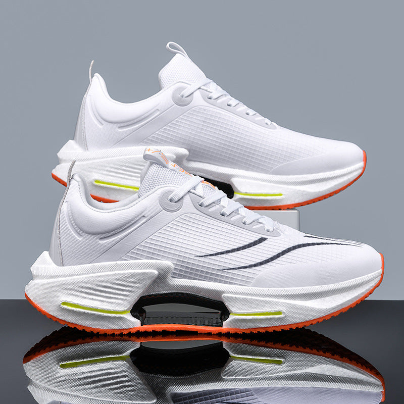 Unisex leichte Straßen-Laufschuhe mit stabilisierender TPU-Fersenkappe, reaktionsfreudiger EVA-Zwischensohle und griffiger Profilgummilaufsohle EB