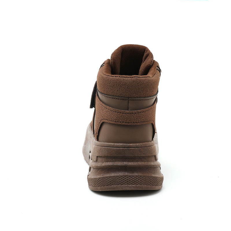 Damen Sportliche High-Top Sneakers mit praktischem Klettverschluss und strapazierfähigem Obermaterial EB