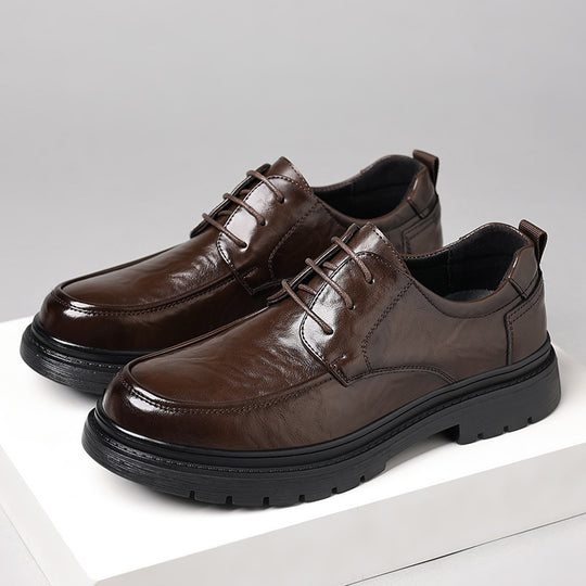 Herren Elegante Schnürschuhe mit edlem Glanz und rutschfester Sohle EB