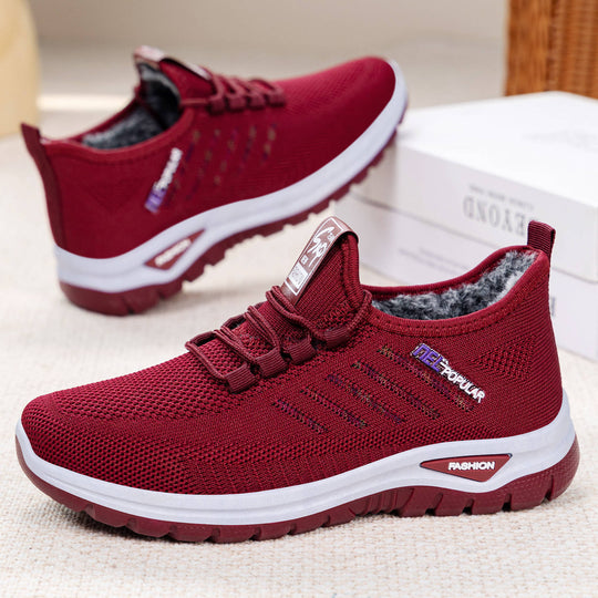 Damen Sportliche und bequeme Sneaker mit kuscheligem Innenfutter EB