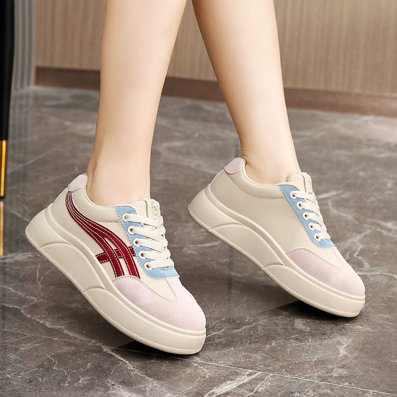 Damen modische Sneakers mit komfortabler Plattform und sportlichen Akzenten EB