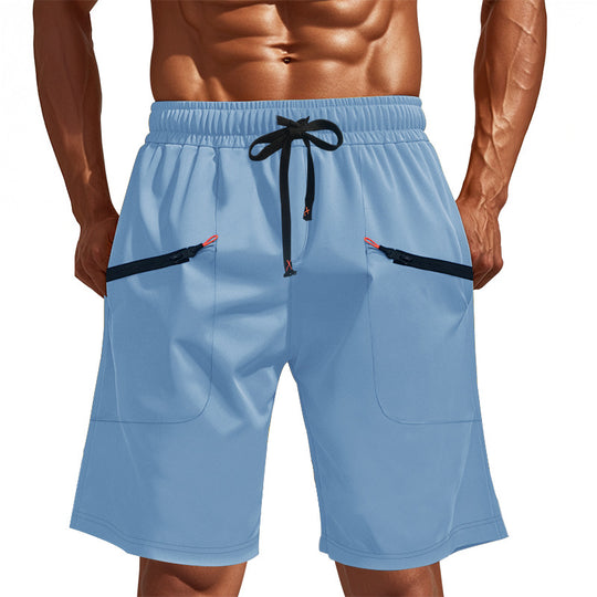 Herren Sportliche Shorts mit vielseitigen Taschen und elastischem Bund EB