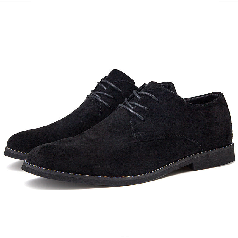 Herren Elegante Schnürschuhe aus weichem Wildleder EB