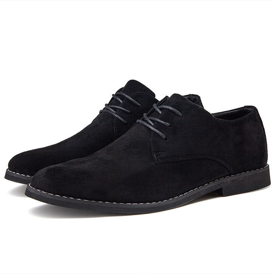 Herren Elegante Schnürschuhe aus weichem Wildleder EB