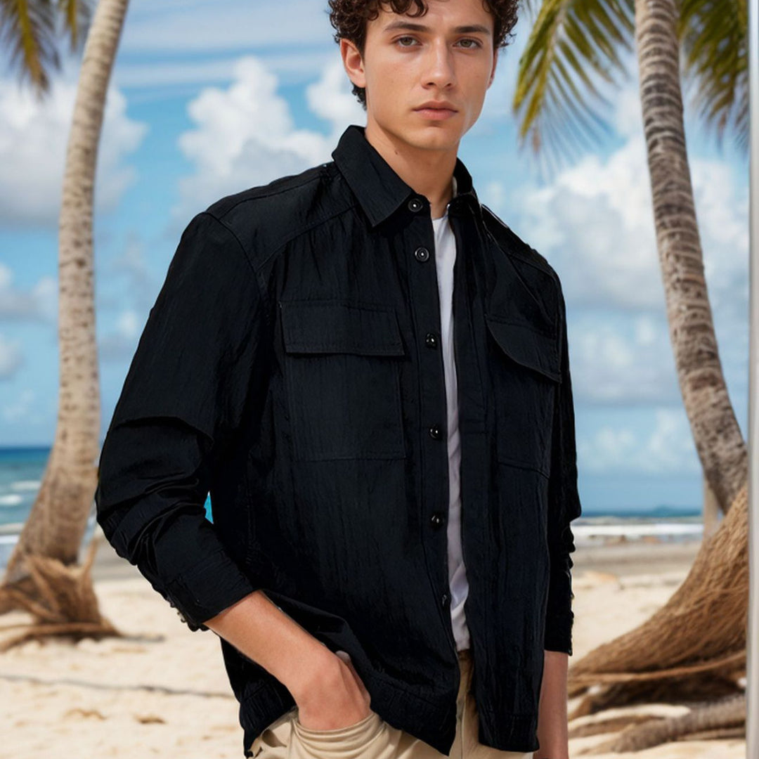 Herren strapazierfähige Utility-Jacke mit praktischen Taschen EB