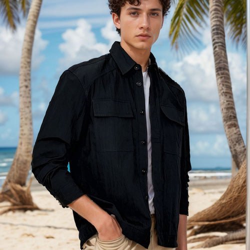 Herren strapazierfähige Utility-Jacke mit praktischen Taschen EB