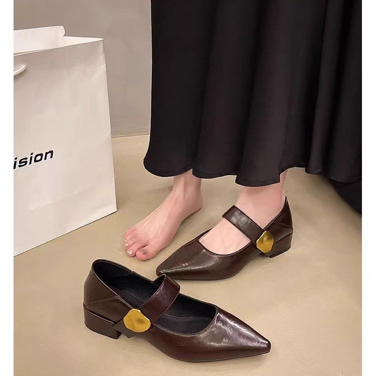 Damen elegante Slingback-Pumps mit dekorativem Riemchen EB