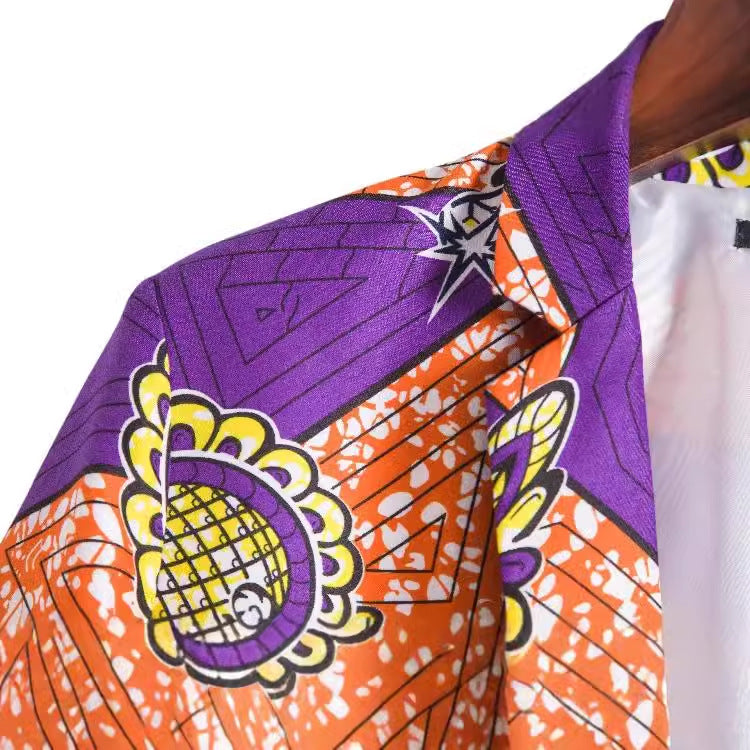 Damen Blazer im auffälligen afrikanischen Muster EB
