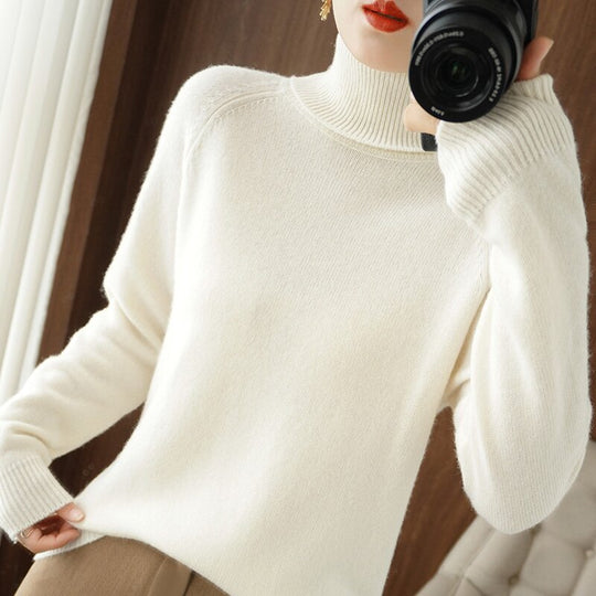 Damen Rollkragenpullover aus weichem EB