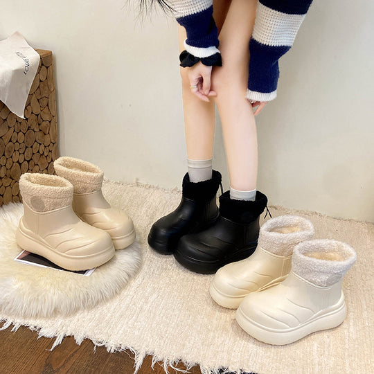 Damen kuschelweiche Winterboots mit robustem Sohlenprofil und wärmendem Innenfutter EB