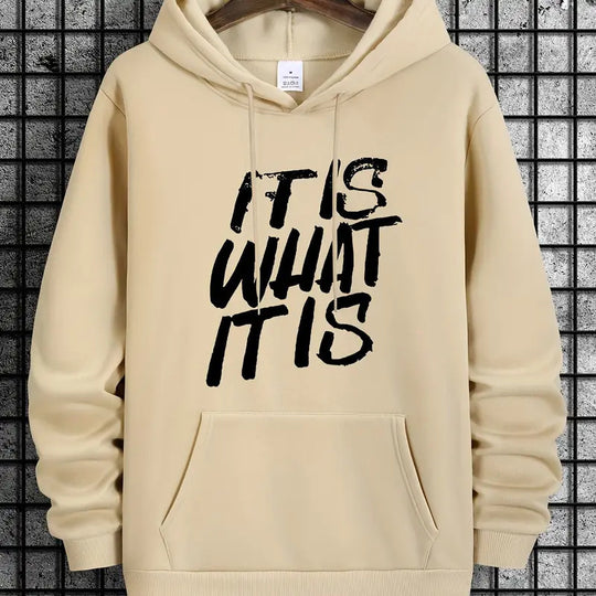 Damen Kapuzenpullover mit modernem Schriftzug und bequemer Passform EB