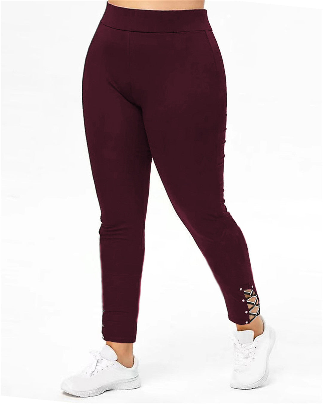 Damen Sportleggings mit dekorativen Schnürdetails EB