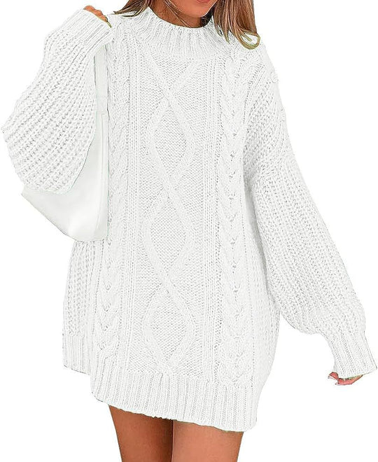 Damen Strickpullover mit oversized Schnitt EB