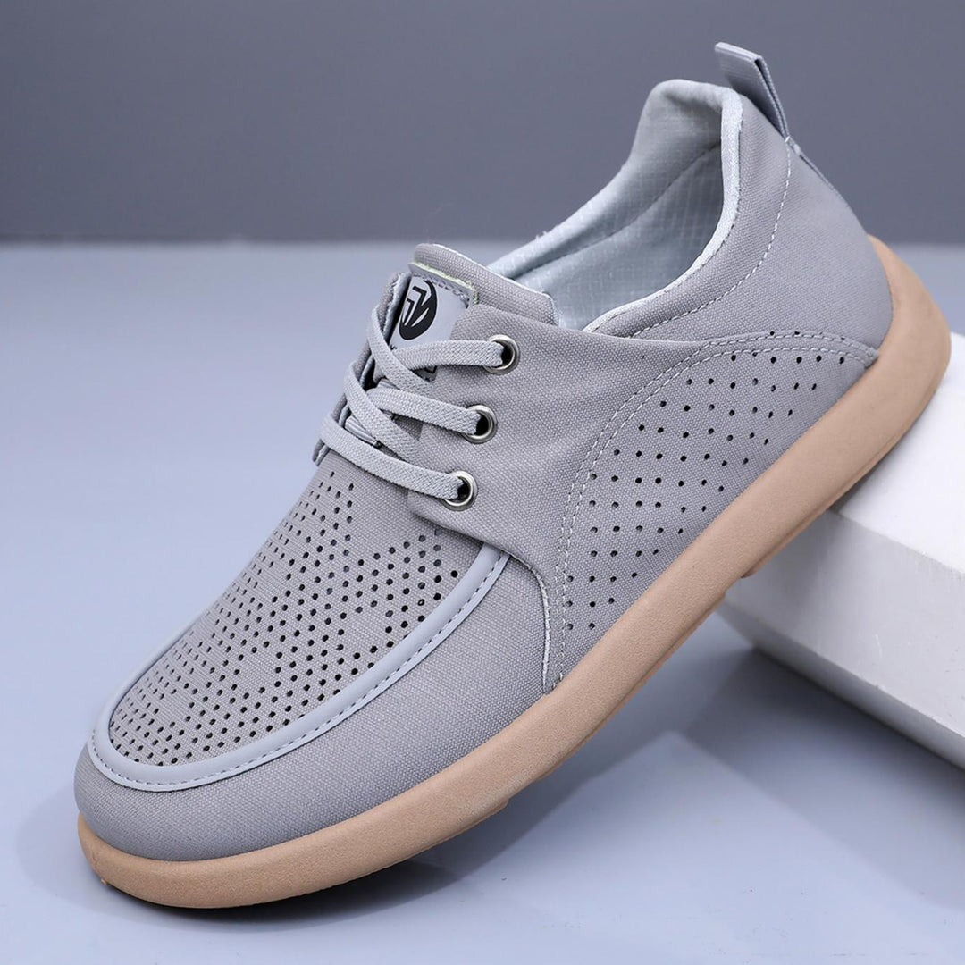 Damen Atmungsaktive Sneaker mit Lochmuster und rutschfester Sohle EB