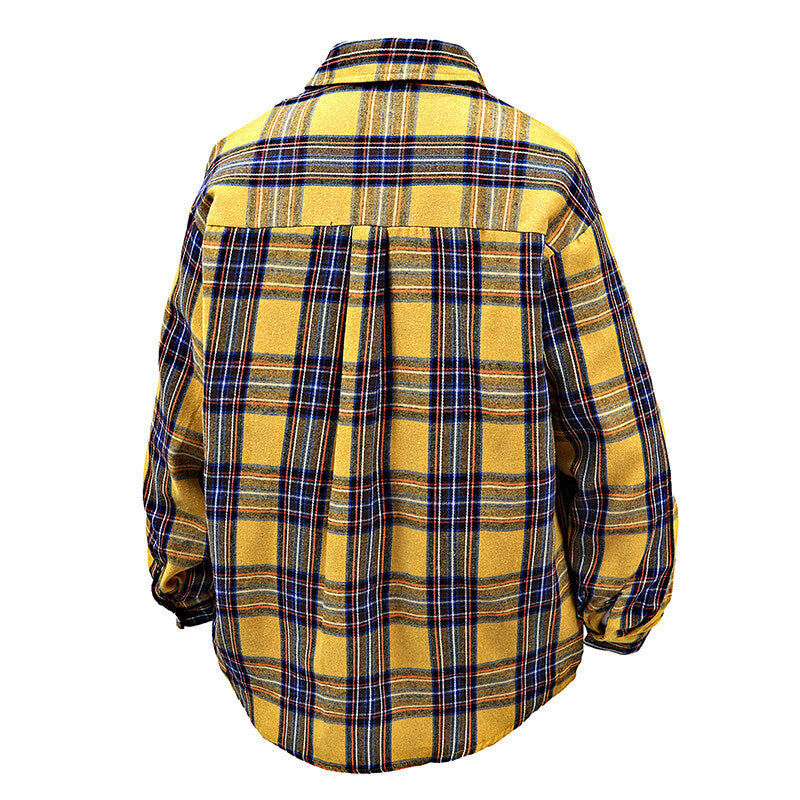 Herren Flanellhemd mit kariertem Design und aufgesetzter Brusttasche EB