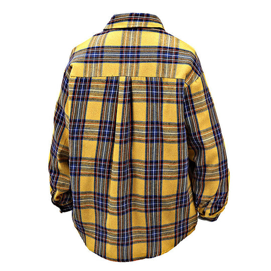 Herren Flanellhemd mit kariertem Design und aufgesetzter Brusttasche EB