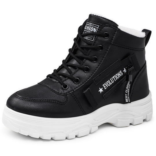 Damen Stylische und isolierte Winterstiefel mit rutschfester Sohle EB