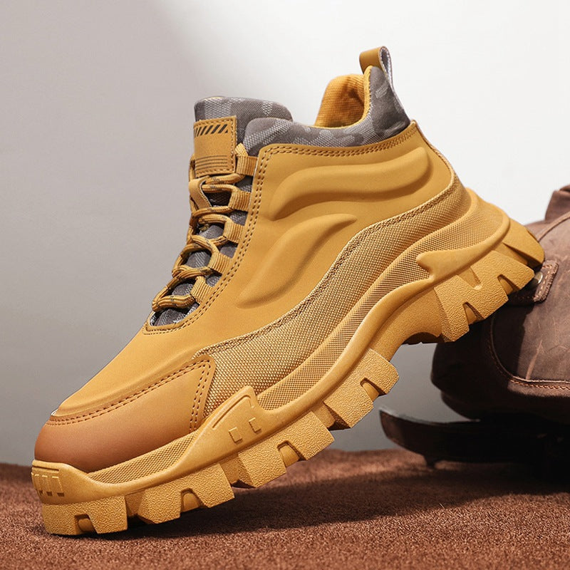 Damen Sportliche hohe Sneakers mit rutschfester Sohle und atmungsaktivem Obermaterial EB