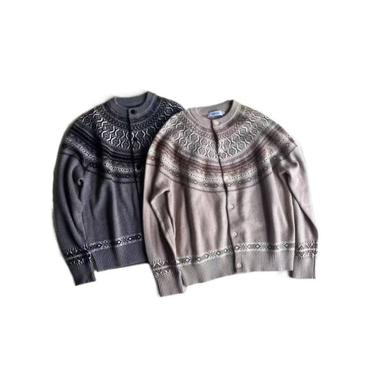 Damen Strickjacke mit Norweger-Muster EB
