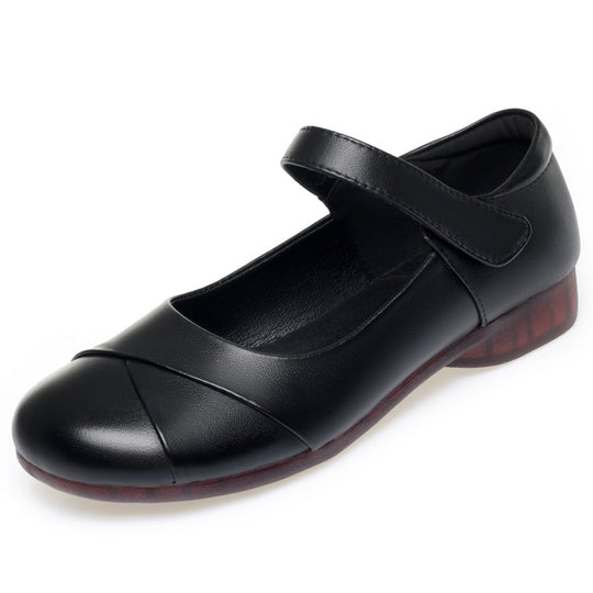 Damen Mary Jane Ballerinas mit bequemem Riemen und flexiblem Fußbett EB