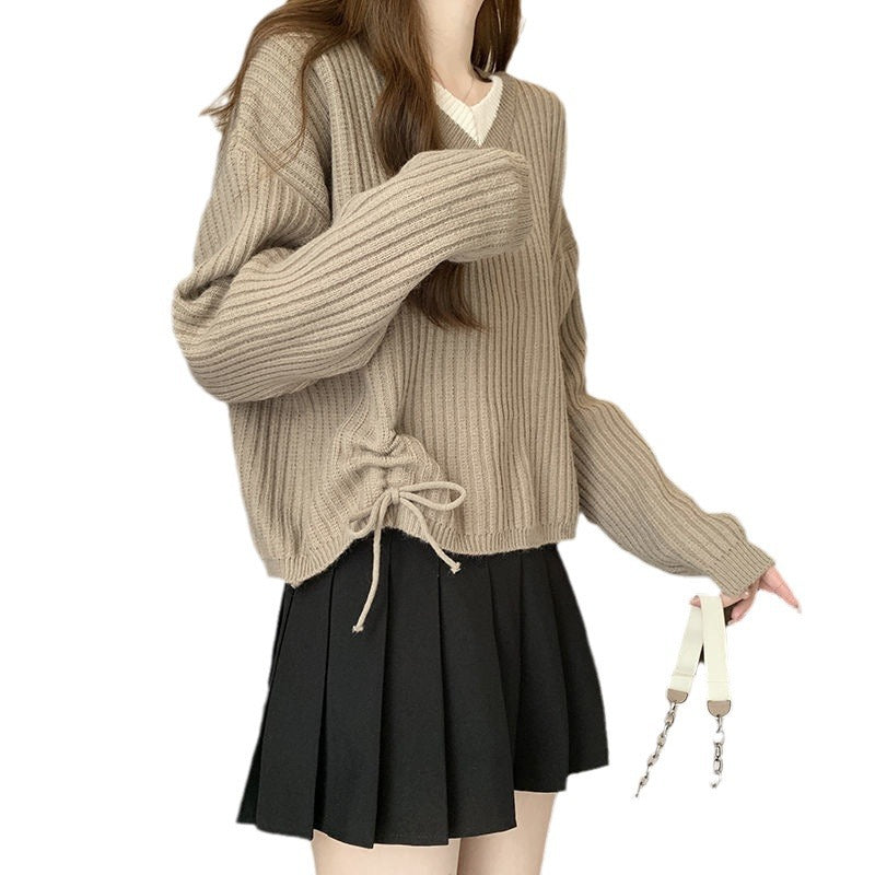 Damen lässiger Strickpullover EB