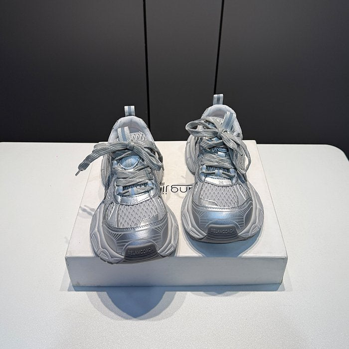 Damen Sportliche Performance-Sneaker mit atmungsaktiver Mesh-Oberfläche und dämpfender Sohle EB