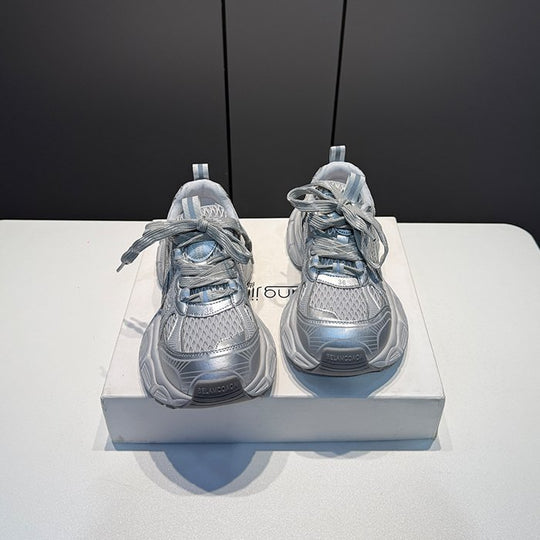 Damen Sportliche Performance-Sneaker mit atmungsaktiver Mesh-Oberfläche und dämpfender Sohle EB