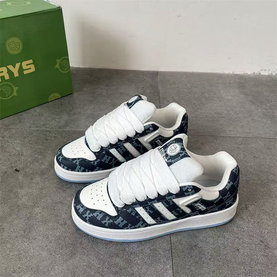 Damen Sportliche Sneakers im modernen Patchwork-Design EB